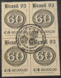 Quadra de selos postais de 1983 Olho-de-boi 60 réis
