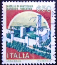 Selo postal da Itália de 1986 Montecchio