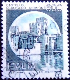 Selo postal da Itália de 1980 Sirmione