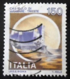 Selo postal da Itália de 1980 Trieste