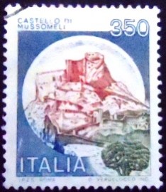 Selo postal da Itália de 1980 Mussomeli
