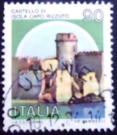 Selo postal da Itália de 1980 Isola Capo Rizzuto