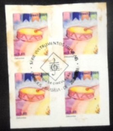 Quadra postal do Brasil de 2001 Zabumba