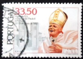 Selo postal de Portugal de 1982 Visit of Pope John Paul II
