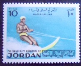 Selo postal da Jordânia de 1974 Water Skiing 10