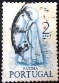 Selo postal de Portugal de 1950 Madonna of Fatima