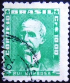 Selo postal do Brasil de 1961 Rui Barbosa U