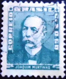 Selo postal Regular emitido no Brasil em 1954 - 496 U