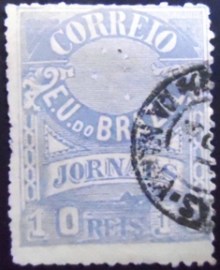 Selo postal para Jornal do Brasil de 1890 10 J 22