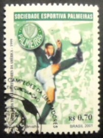 Selo postal do Brasil de 2001 S.E. Palmeiras