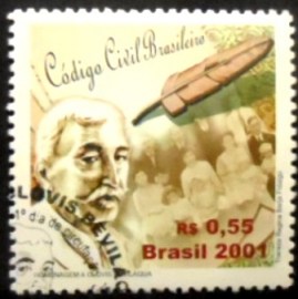 Selo postal do Brasil de 2001 Clóvis Beviláqua