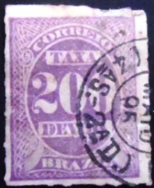 Selo postal Taxa Devida de 1890 200 X 13
