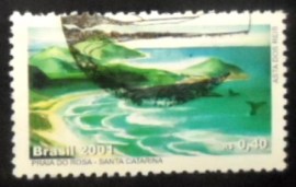 Selo postal do Brasil de 2001 Praia do Rosa