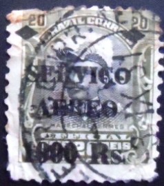 Selo postal Aéreo do Brasil de 1927 Hermes da Fonseca 1/20