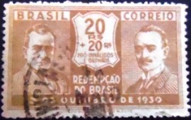 Selo postal comemortivo Brasil 1931  C 28 U