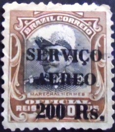 Selo postal do Brasil Marechal Hermes da Fonseca 200/5