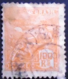 Selo postal do Brasil 1931 Aviação 100