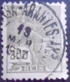 Selo postal do Brasil 1931 Mercúrio 300