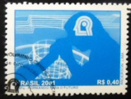 Selo postal do Brasil de 2001 CNPq