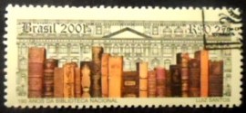 Selo postal do Brasil de 2001 Biblioteca Nacional
