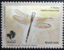 Selo postal do Brasil de 2016 Libélula