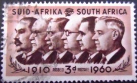 Selo postal da África do Sul de 1960 Union Day