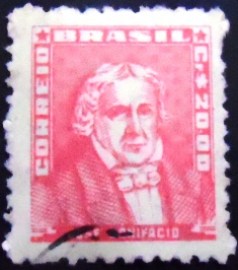 Selo postal do Brasil de 1959 José Bonifácio 20 - 510 U