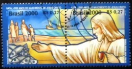 Se-tenant do Brasil de 2000 Jesus e Pescadores