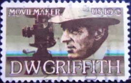 Selo postal dos Estados Unidos de 1975 David Wark Griffith