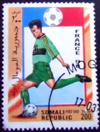 Selo postal da Somália de 1997 Football Player 200