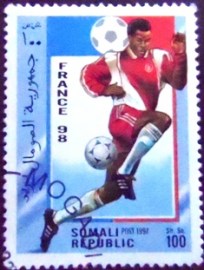 Selo postal da Somália de 1997 Football Player
