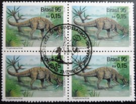 Quadra de selos postais do Brasil de 1995 Angaturama Limai