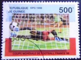 Selo postal da Guiné de 1998 World Cup Soccer