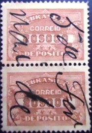Par de selos Depósito 1920 20$ D 20