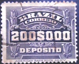 Selo de Depósito de 1913 200$ D 12