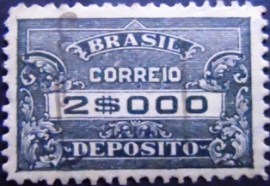Selo Depósito do Brasil de1920 2$ D 30