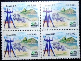 Quadra postal do Brasil de 1987 Monumentos