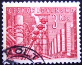 Selo postal da Tchecoslováquia de 1961 Anniversary of Kladno