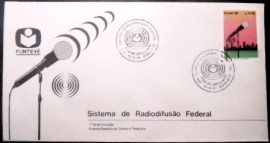 FDC Oficial nº 402 de 1986 Radiodifusão