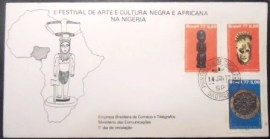 FDC Oficial de 1977 nº 112 Cultura Negra e Africana