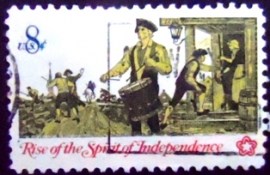 Selo postal dos Estados Unidos de 1973 Drummer