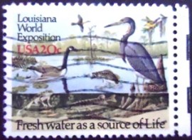 Selo postal dos Estados Unidos de 1984 Louisiana World Exposition