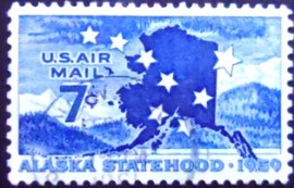 Selo postal dos Estados Unidos de 1959 Big Dipper