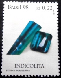 Selo postal do Brasil de 1998 Indicolita