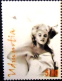 Selo postal ilegal de Udmurtia de 2004 Marylin Monroe