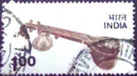 Selos postal da Índia de 1975 Veena