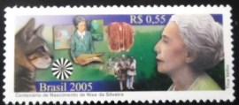 Selo postal do Brasil de 2005 Nise da Silveira