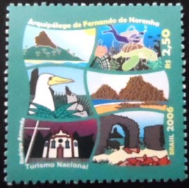 Selo postal do Brasil de 2006 Fernando de Noronha