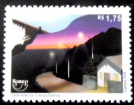 Selo postal do Brasil de 2006 Energia Elétrica