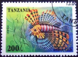Selo postal da Tanzânia de 1995 Lionfish